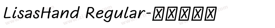 LisasHand Regular字体转换